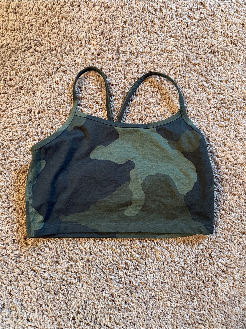 aerie Camo Bralette in Green & Black